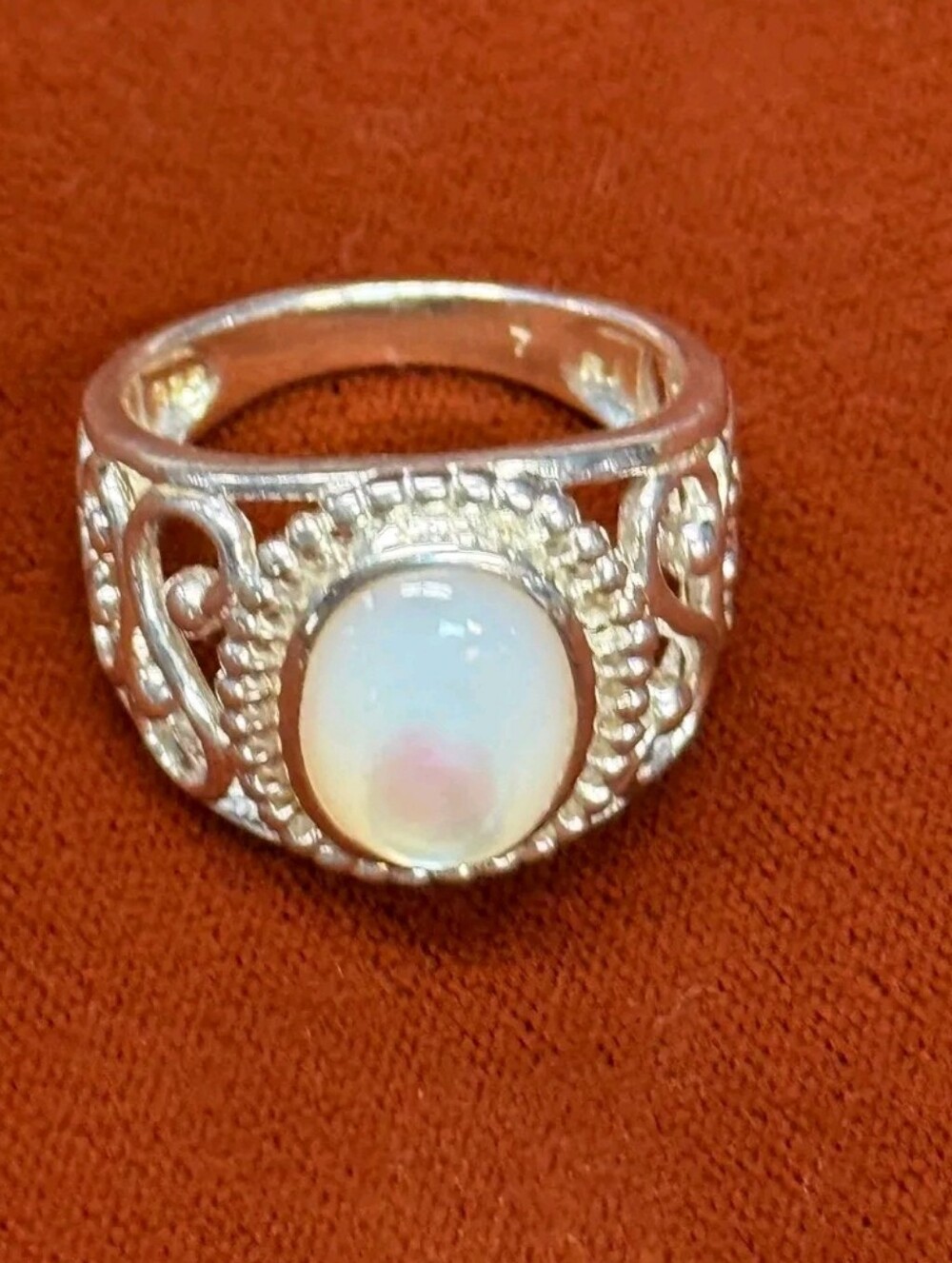 Sterling Silver MOP RingSZ 7